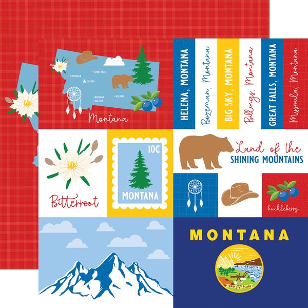 Echo Park Our United States: Montana DS Paper (1 sheet)