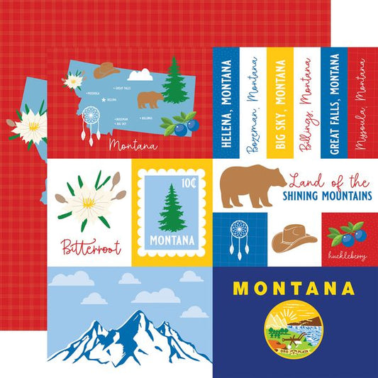 Echo Park Our United States: Montana DS Paper (1 sheet)