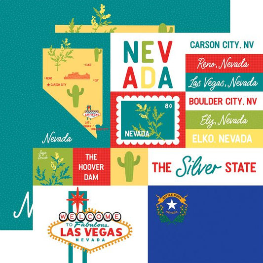 Echo Park Our United States: Nevada DS Paper (1 sheet)