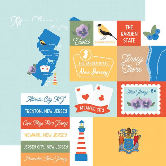 Echo Park Our United States: New Jersey DS Paper (1 sheet)