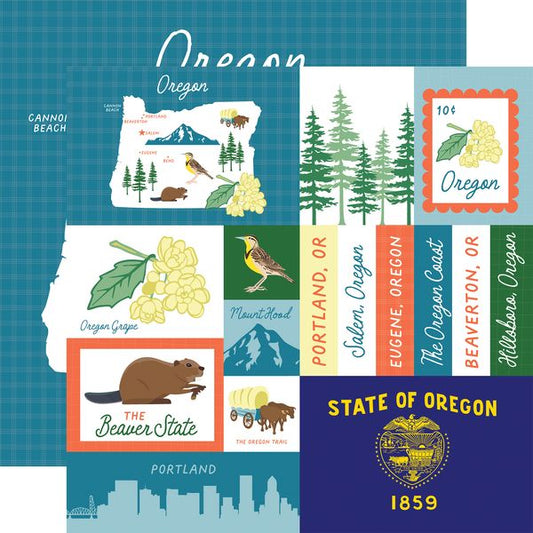 Echo Park Our United States: Oregon DS Paper (1 sheet)