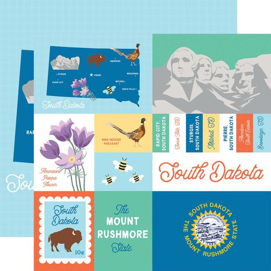 Echo Park Our United States: South Dakota DS Paper (1 sheet)