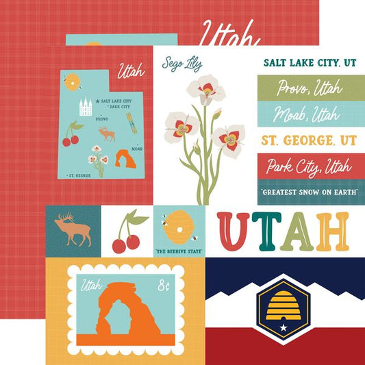 Echo Park Our United States: Utah DS Paper (1 sheet)