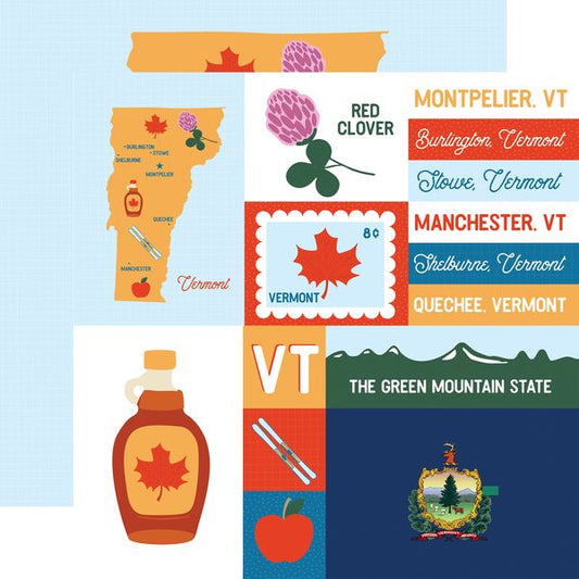 Echo Park Our United States: Vermont DS Paper (1 sheet)