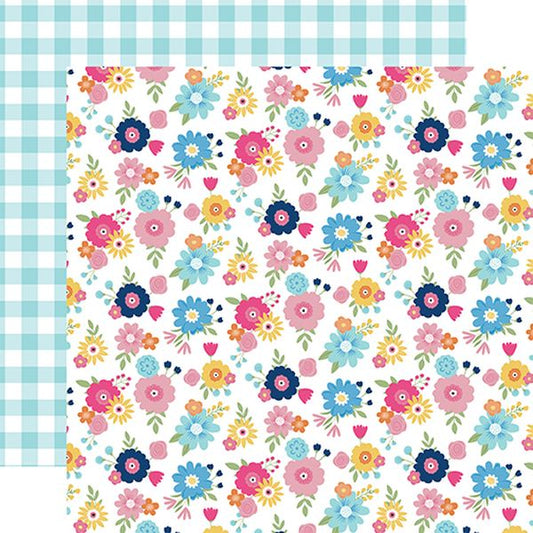 Play All Day Girl Best Friend Floral DS Paper (1 Sheet)