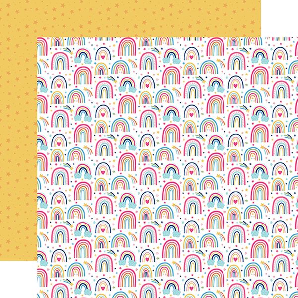 Play All Day Girl Rainbows and Stars DS Paper (1 Sheet)
