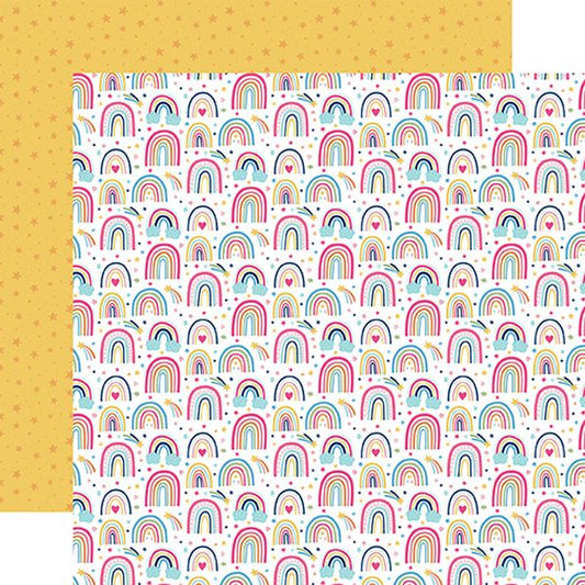Play All Day Girl Rainbows and Stars DS Paper (1 Sheet)