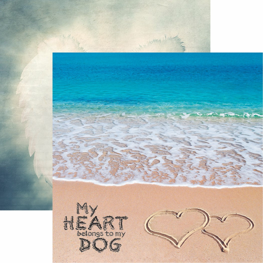 Reminisce Pawprints On My Heart: My Heart DS Paper (1 Sheet)
