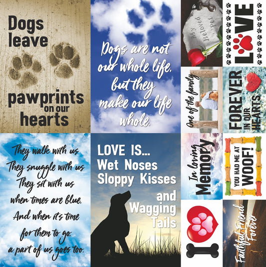 Reminisce Pawprints on my Heart Sticker