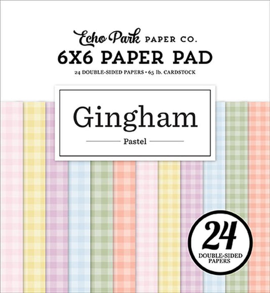 Echo Park Pastel Gingham 6x6 Paper Pad