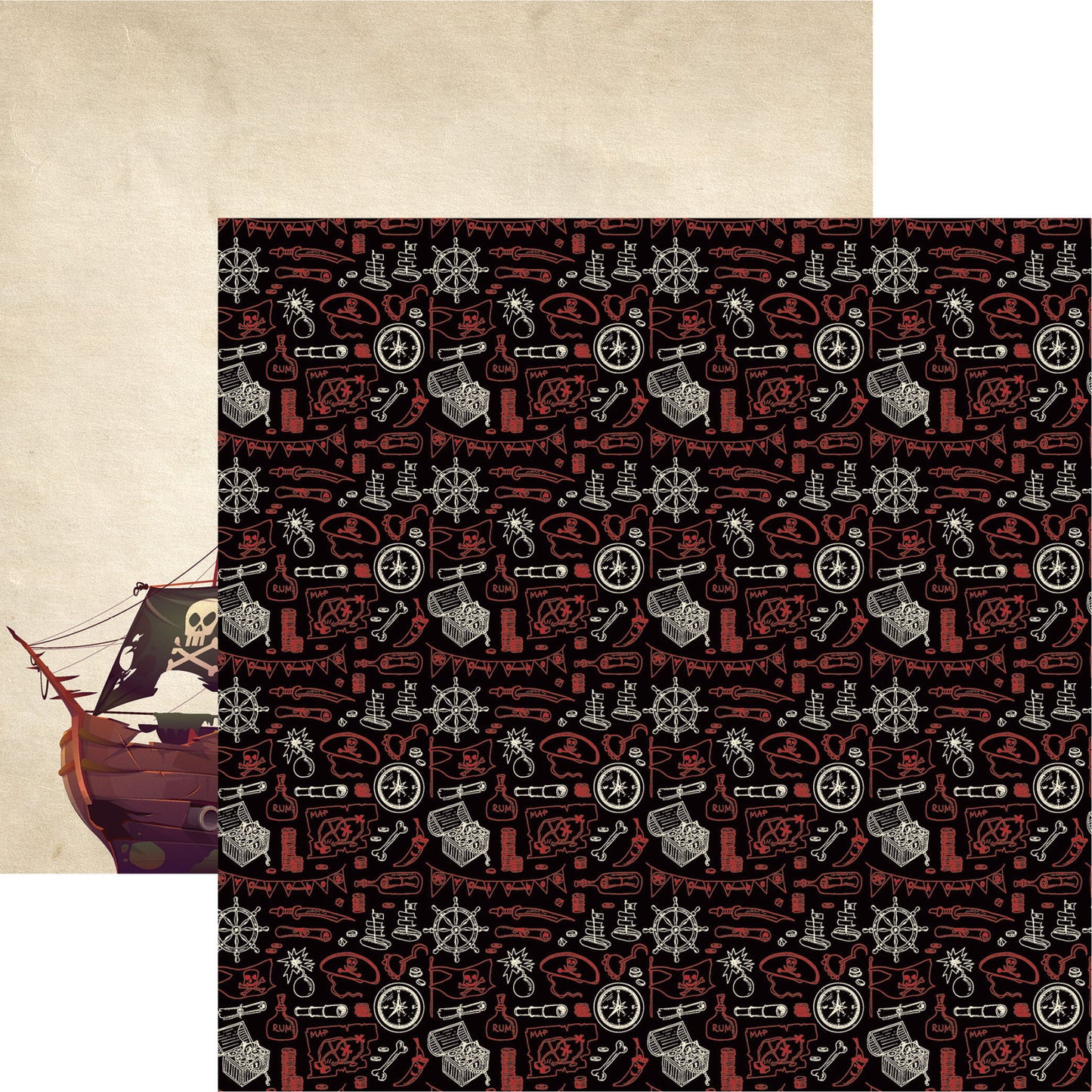 Reminisce A Pirate's Life for Me: Ahoy Matey DS Paper (1 Sheet)