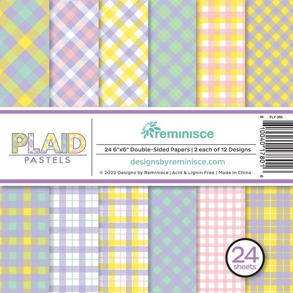 Reminisce Plaid Pastels 6x6 Pad