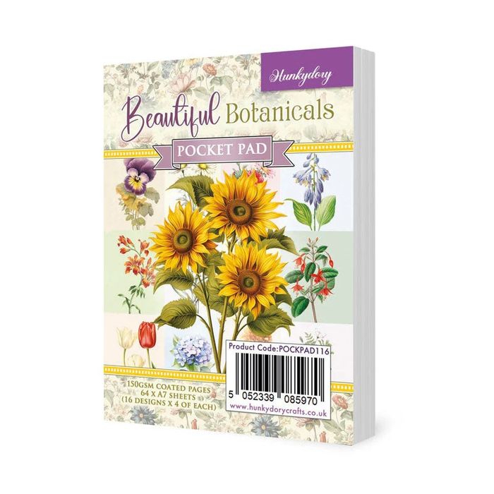 Hunkydory Crafts Pocket Pads - Beautiful Botanicals