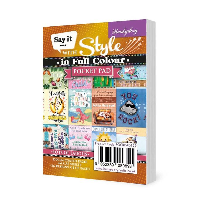 Hunkydory Crafts Say it with Style Pocket Pads - Lots of Laughs