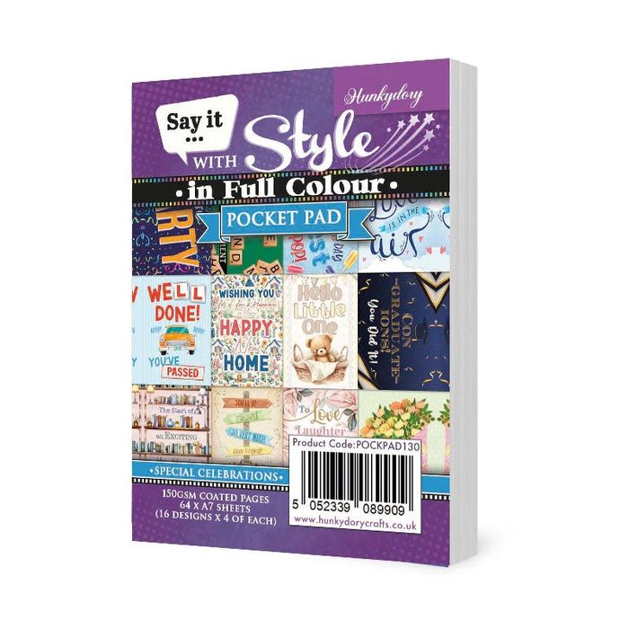 Hunkydory Crafts Say it with Style Pocket Pads - Special Celebrations