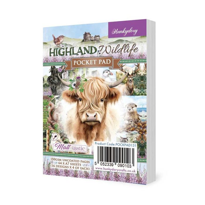 Hunkydory Crafts Highland Wildlife Pocket Pad