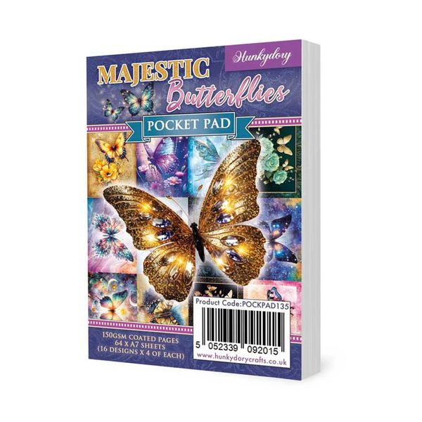 Hunkydory Majestic Butterflies Pocket Pad