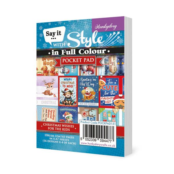 Hunkydory Christmas Wishes for the Kids Say it with Style In Full Colour