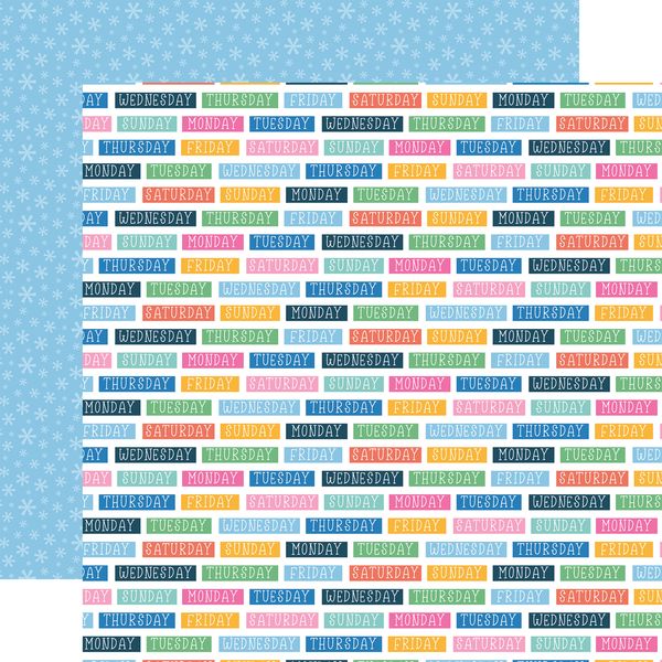Echo Park Plan on It: Days Of The Week Labels DS Paper