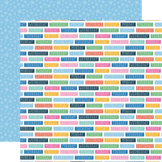 Echo Park Plan on It: Days Of The Week Labels DS Paper