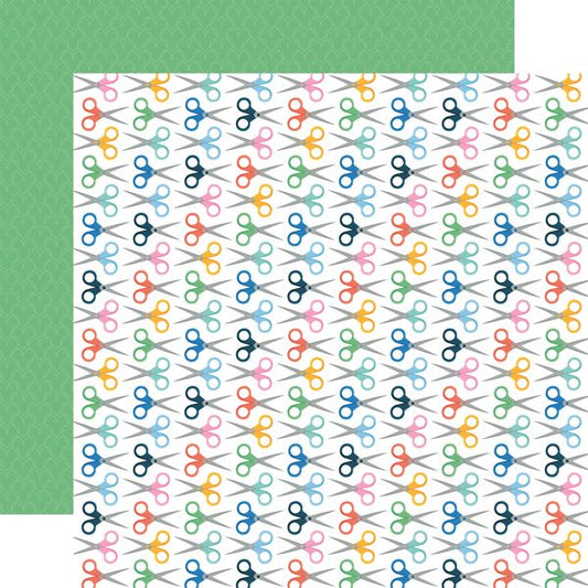 Echo Park Plan on It: Cut It Out Scissors DS Paper
