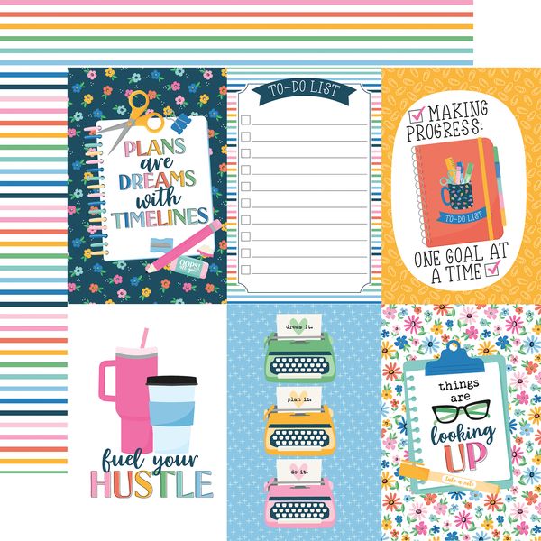 Echo Park Plan on It: 4x6 Journaling Cards