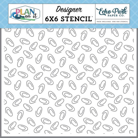 Echo Park Plan on It: Plan It Paper Clips Stencil