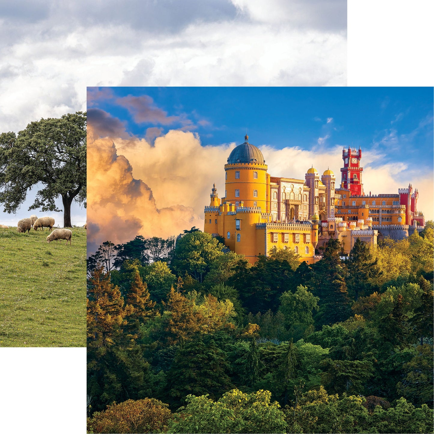 Reminisce Portugal: Palace of Pena, Sintra, Portugal DS Paper (1 Sheet)