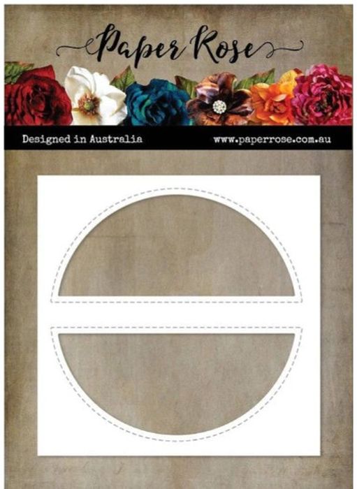 Paper Rose - Sentiment Circle Metal Die Set
