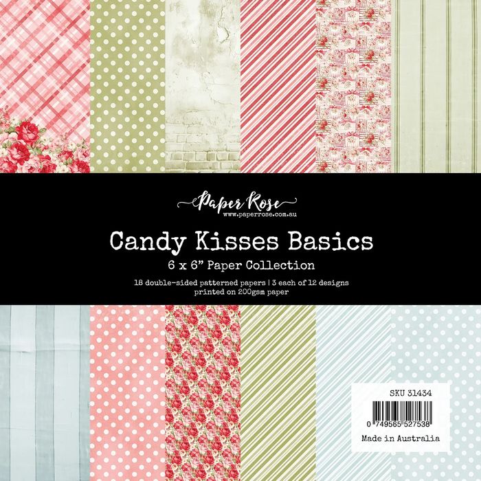 Paper Rose Studio Candy Kisses Basics 6x6 Paper Collection 31434