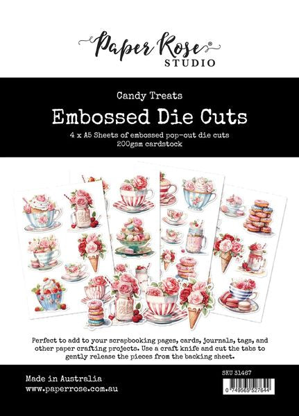 Paper Rose Candy Treats Embossed Die Cuts 31467