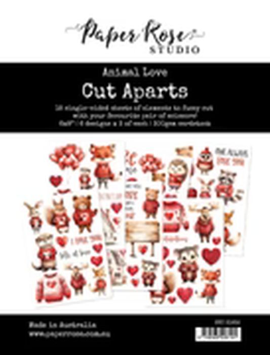 Paper Rose Animal Love Cut Aparts Paper Pack 31632