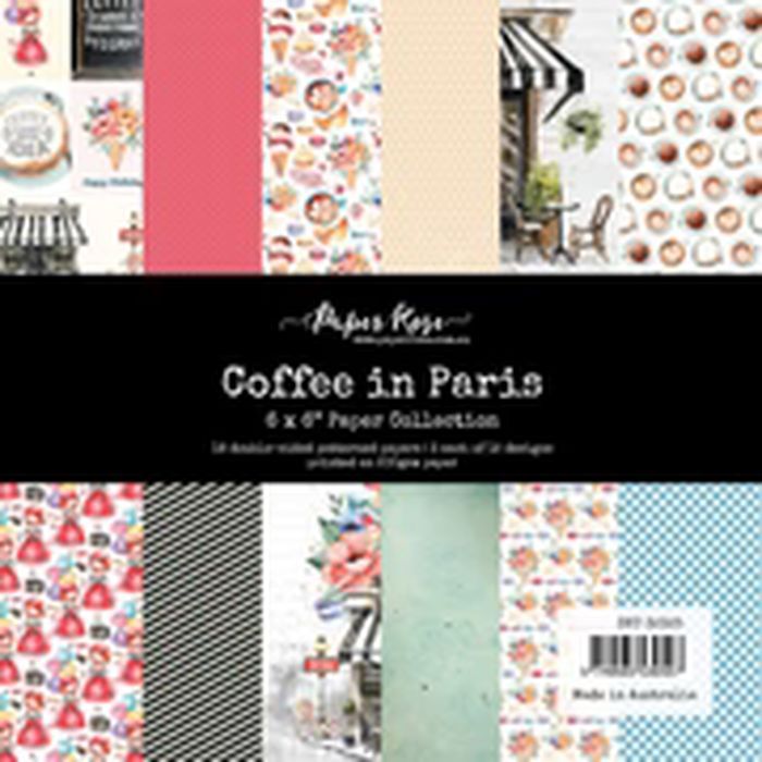 Paper Rose Studio Coffee In Paris 6x6 Paper Collection