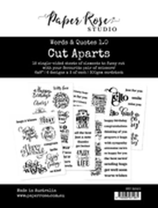 Paper Rose Studio Words & Quotes 1.0 Cut Aparts Paper Pack