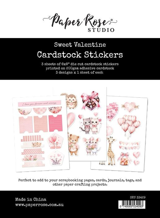 Sweet Valentine Cardstock Stickers 33429