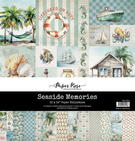 Paper Rose Seaside Memories 12x12 Paper Collection