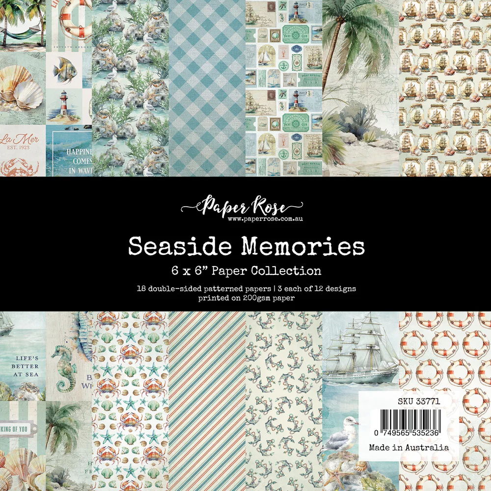 Paper Rose Seaside Memories 6x6 Paper Collection