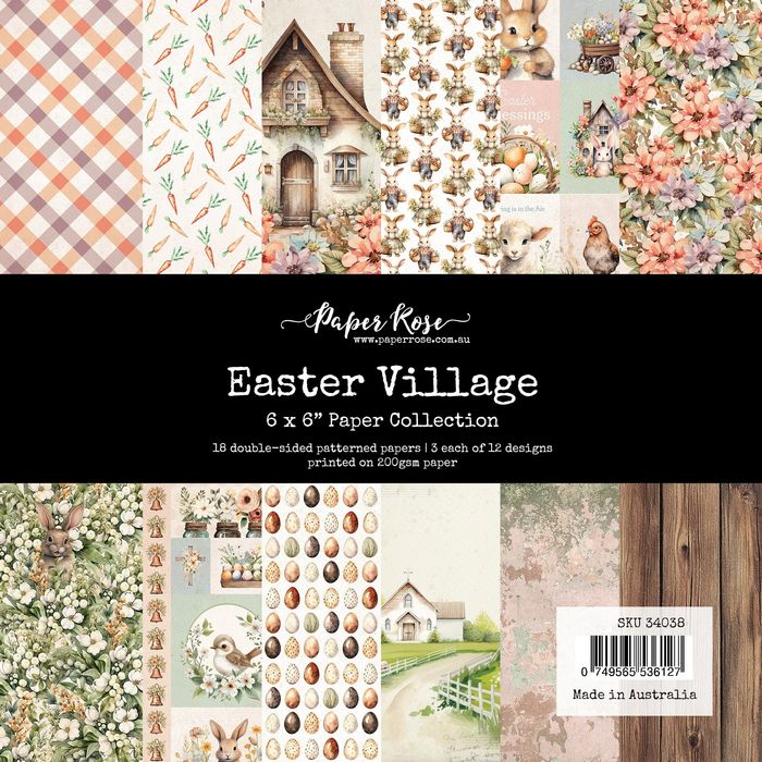 Paper Rose Studio Easter Village 6 x 6 Paper Collection
