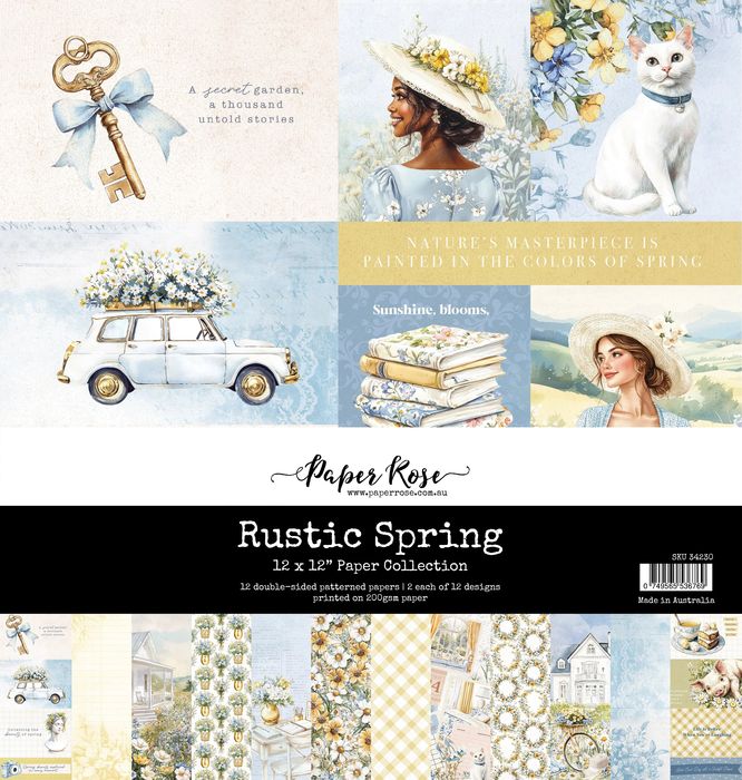 Paper Rose Studio Rustic Spring 12x12 Paper Collection 34230