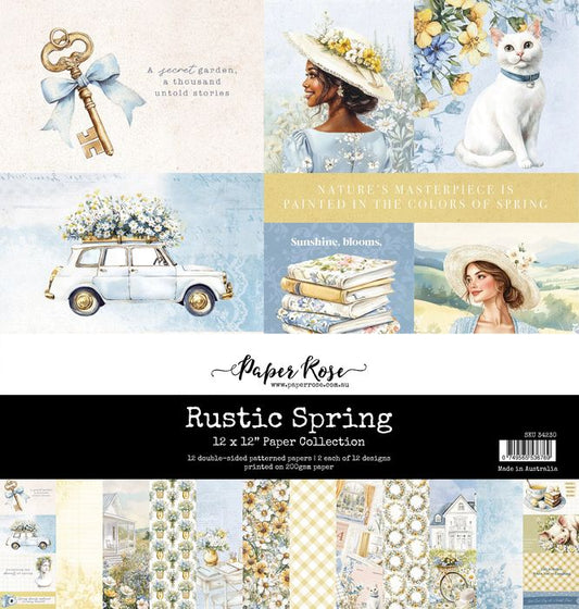 Paper Rose Studio Rustic Spring 12x12 Paper Collection 34230