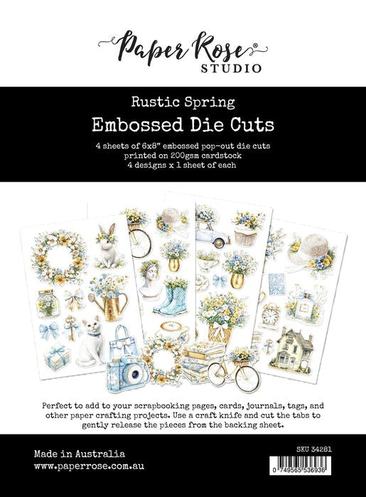 Paper Rose Studio Rustic Spring Embossed Die Cuts 34281