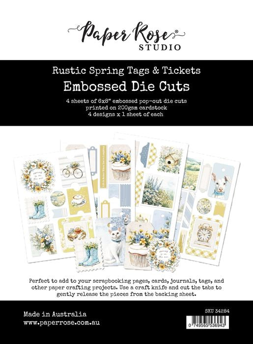 Paper Rose Studio Rustic Spring Tags & Tickets Die Cuts 34284