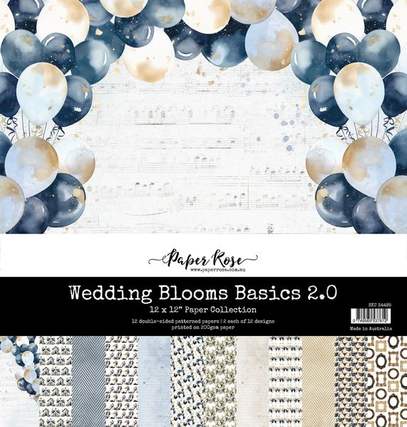 Paper Rose: Wedding Blooms Basics 2.0 12x12 Paper Collection 34485