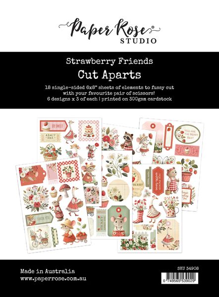 Paper Rose Studio Strawberry Friends Cut Aparts