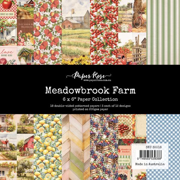 Paper Rose Meadowbrook Farm 6x6 Paper Collection 35016