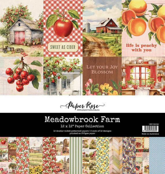 Paper Rose Meadowbrook Farm 12x12 Paper Collection 35019