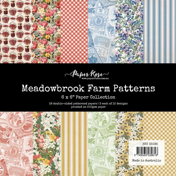 Paper Rose Studio Meadowbrook Farm Patterns 6x6 Paper Collection