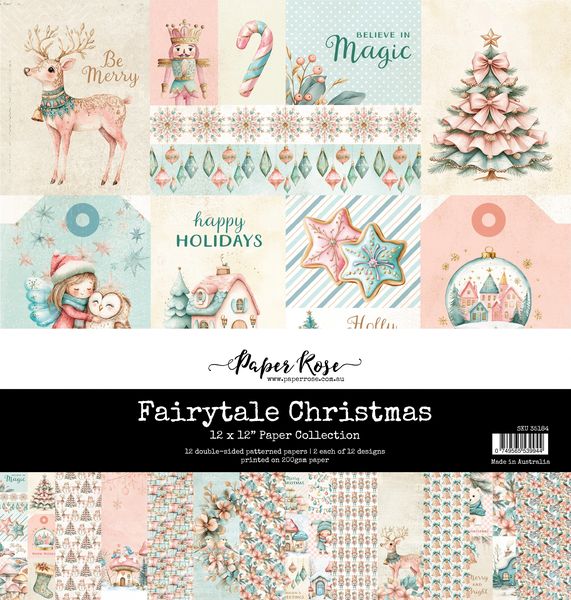Paper Rose Fairytale Christmas 12x12 Paper Collection 35184