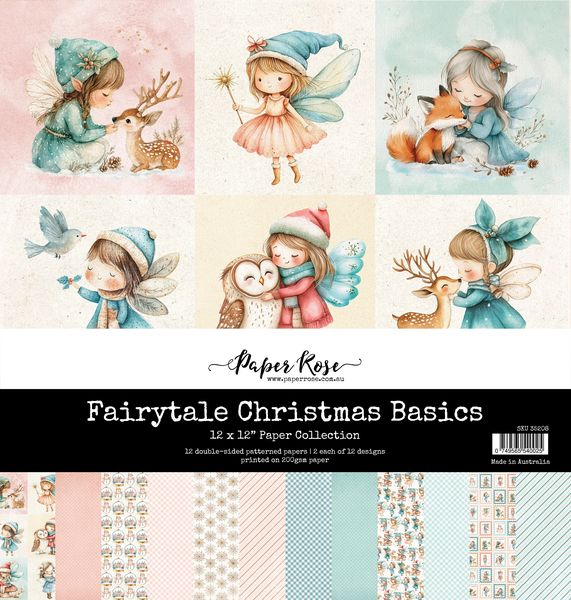 Paper Rose Fairytale Christmas Basics 12x12 Paper Collection 35208