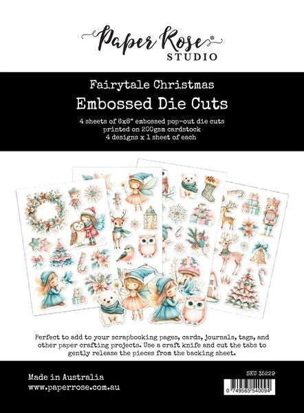 Paper Rose Fairytale Christmas Embossed Die Cuts 35229